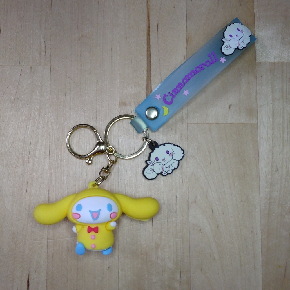 Cinnamoroll In Raincoat 3D Keychain